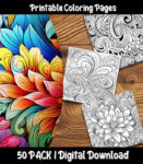 Abstract Pattern coloring pages by Happy Colorist main image