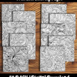 Abstract Pattern coloring pages by Happy Colorist example of pages