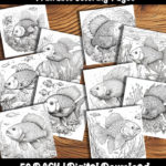 fish coloring pages by happy colorist