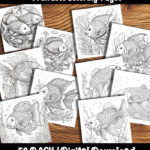 fish coloring pages by happy colorist