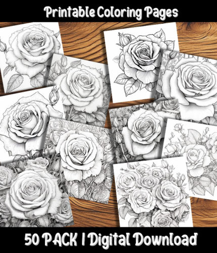 Flower Impressions Coloring Book - The Happy Colorist