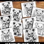 Scary Teddy Bear Coloring Pages by Happy Colorist