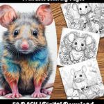 mice coloring pages by happy colorist