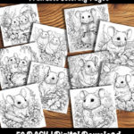 mice coloring pages by happy colorist