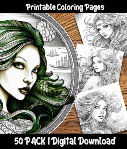 sea sirens coloring pages by happy colorist