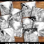 ghost train coloring pages by happy colorist