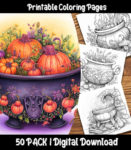 cauldron coloring pages by happy colorist