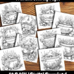 cauldron coloring pages by happy colorist