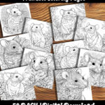 rats coloring pages by happy colorist