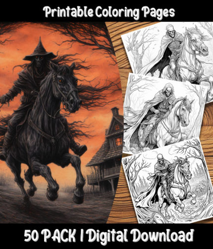 dead riders coloring pages by happy colorist