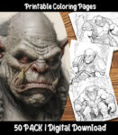 ogre coloring pages by happy colorist