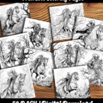 dead riders coloring pages by happy colorist