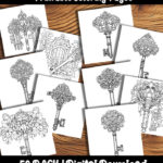 keys coloring pages by happy colorist