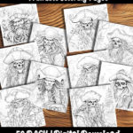 ghost pirate coloring pages by happy colorist