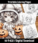 halloween babies coloring pages by happy colorist