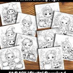 halloween babies coloring pages by happy colorist