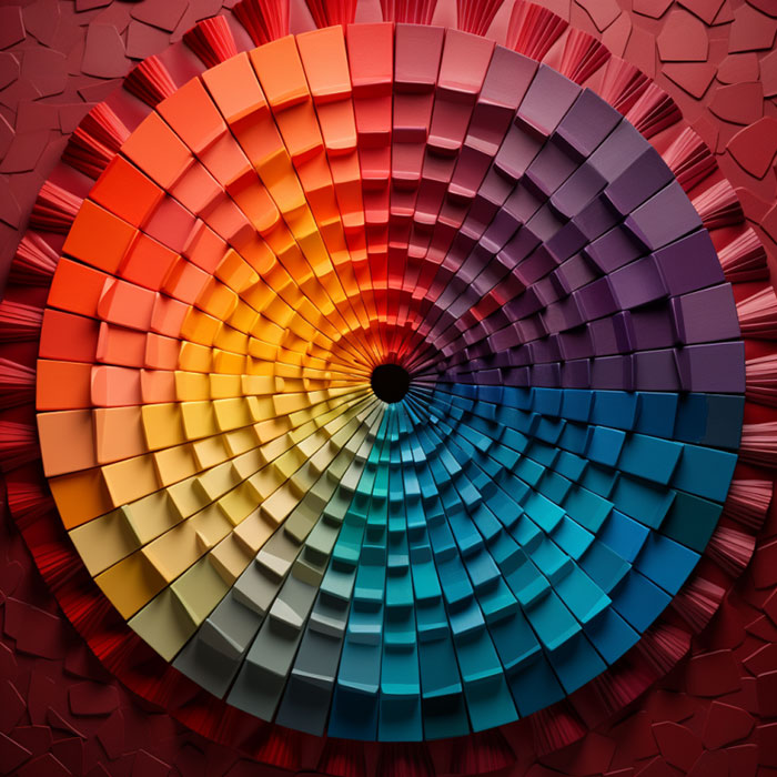color wheel used in color theory 101