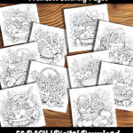 cornucopia coloring pages by happy colorist