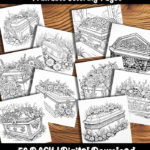 coffin coloring pages by happy colorist