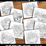 cornucopia coloring pages by happy colorist