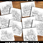 cornucopia coloring pages by happy colorist