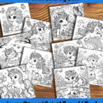 baby unicorns coloring book by happy colorist