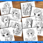 baby unicorns coloring book by happy colorist