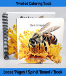 bee inspired coloring book by happy colorist
