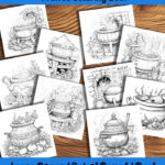 bewitching brews coloring book by happy colorist