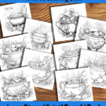 bewitching brews coloring book by happy colorist