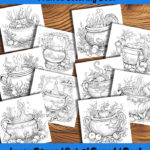 bewitching brews coloring book by happy colorist