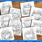 bewitching brews coloring book by happy colorist