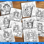 halloween sweethearts coloring book by happy colorist