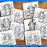 halloween sweethearts coloring book by happy colorist