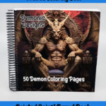 demonic designs coloring book by happy colorist