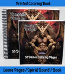 demonic designs coloring book by happy colorist