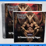 demonic designs coloring book by happy colorist