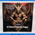 demonic designs coloring book by happy colorist
