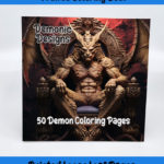 demonic designs coloring book by happy colorist