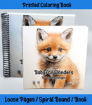 baby fox wonders coloring book by happy colorist