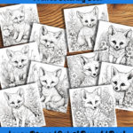 baby fox wonders coloring book by happy colorist