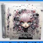 Ghoul Girls & Toys coloring book by happy colorist
