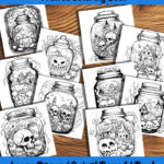 jarful of jitters coloring book by happy colorist