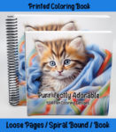 purr-fectly adorable kitten coloring book by happy colorist