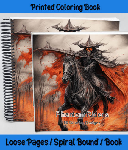 phantom riders coloring book by happy colorist