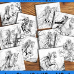 phantom riders coloring book by happy colorist