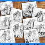 phantom riders coloring book by happy colorist