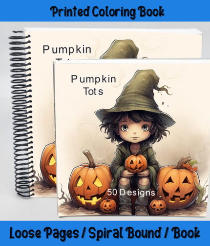 pumpkin tots coloring book by happy colorist