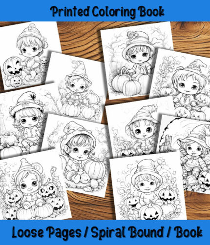 pumpkin tots coloring book by happy colorist