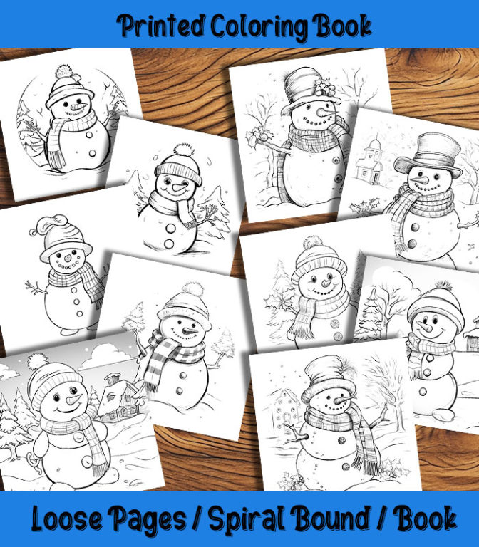 Frosty Friends Coloring Book | The Happy Colorist